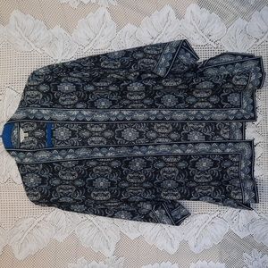 Ladies Kimono by Max Studio Blue pattern sz med